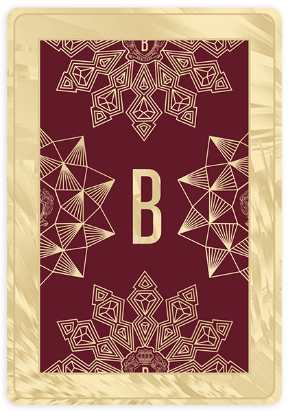 Back of a playing card